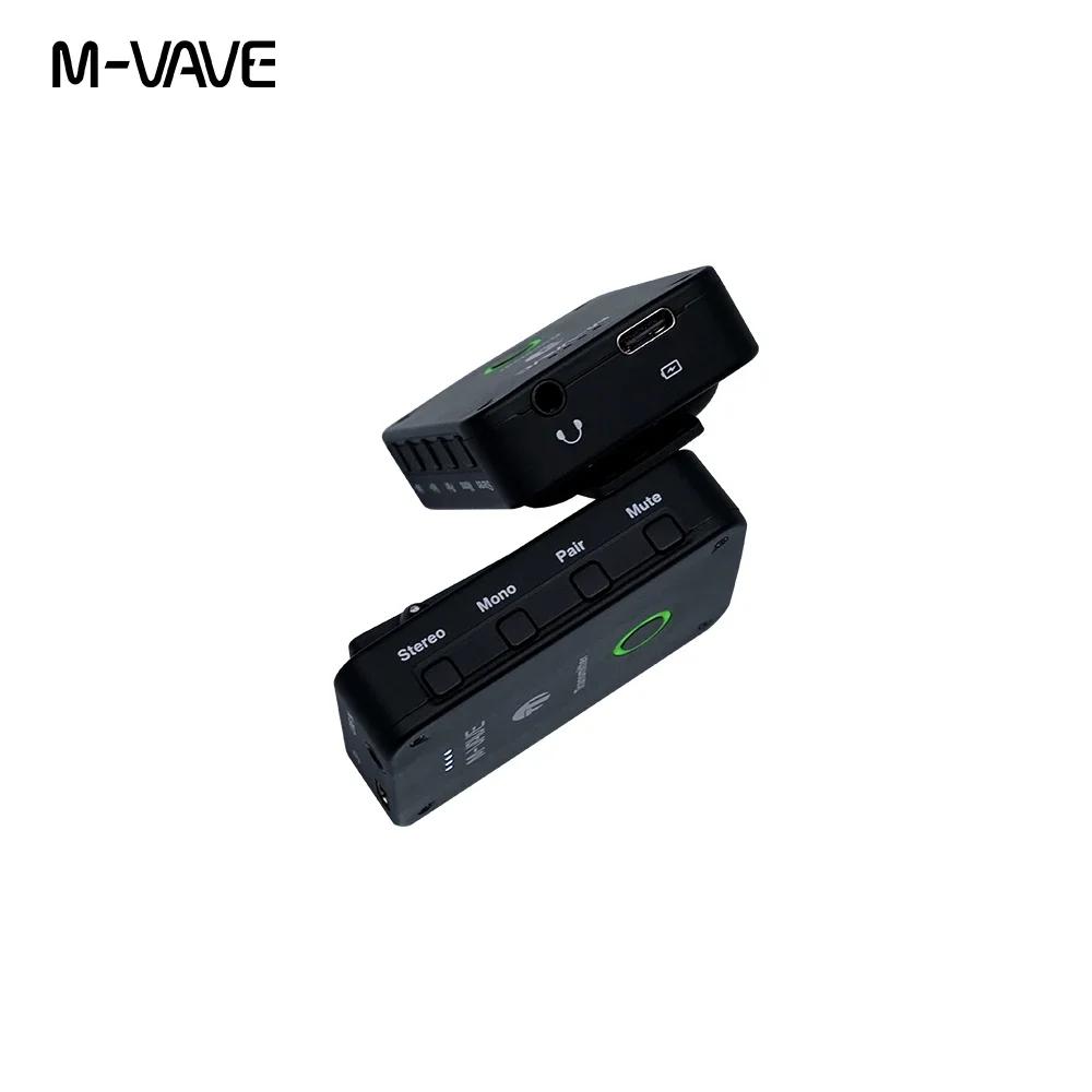 2024 M vave WP-9 Monitor de auriculares inalámbricos recargables 2,4 GHz ISM transmisor receptor compatible con función de grabación Mono estéreo
