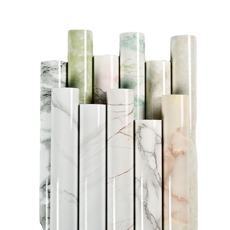 Papel tapiz impermeable de vinilo de PVC y mármol de 80cm para mesa de baño, cocina, encimera Ambry, pegatina autoadhesiva para decoración de muebles