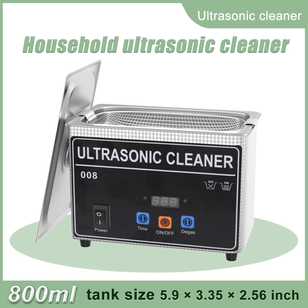 Ultrasonic Bath Cleaner Metal Tub Cleaning Dental Jewelry Glasses Sonic Ultrasound Machine Ultrasonic Cleanser for Alignmers Ion