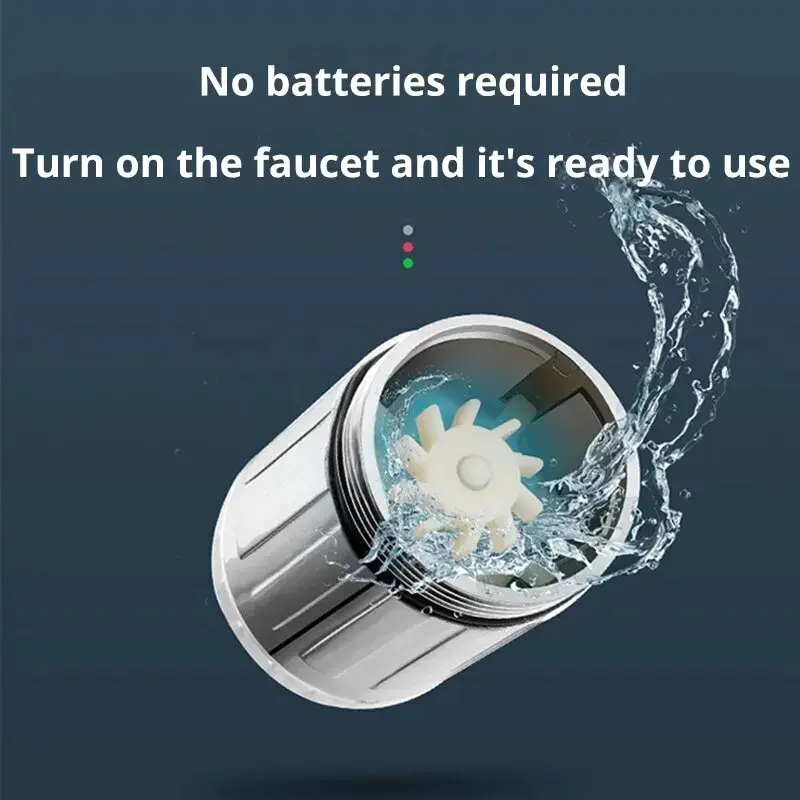高度な蛇口エアレーター水 7 カラフルなパワーシャワー LED タップライト節水カラフルなエアレーター浴室アクセサリー飾る