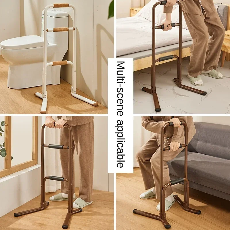 Get Up Safely Bed Handrails No Punching Bedside Railing Assist Device Bathroom Toilet Grab Bars Stand Disabled Accessories