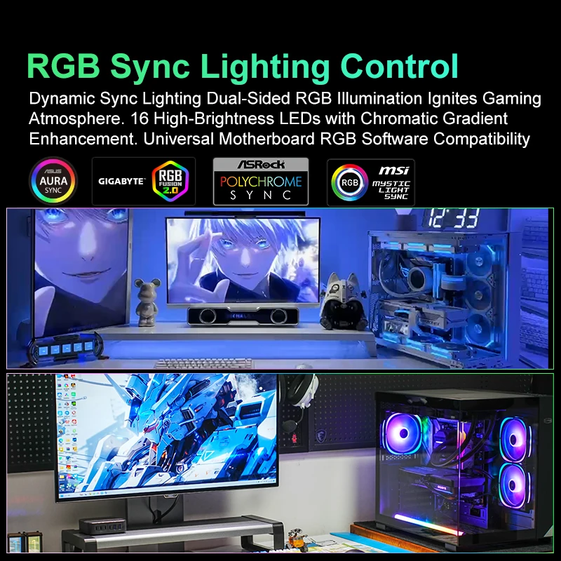 KingBank RGB RAM DDR5 16 GB Speicher DDR5 16G / 32G 【16 GBx2】 6000 MHz CL36 Übertaktung für Desktop-Computer Gaming-Speicher AM5 Ram