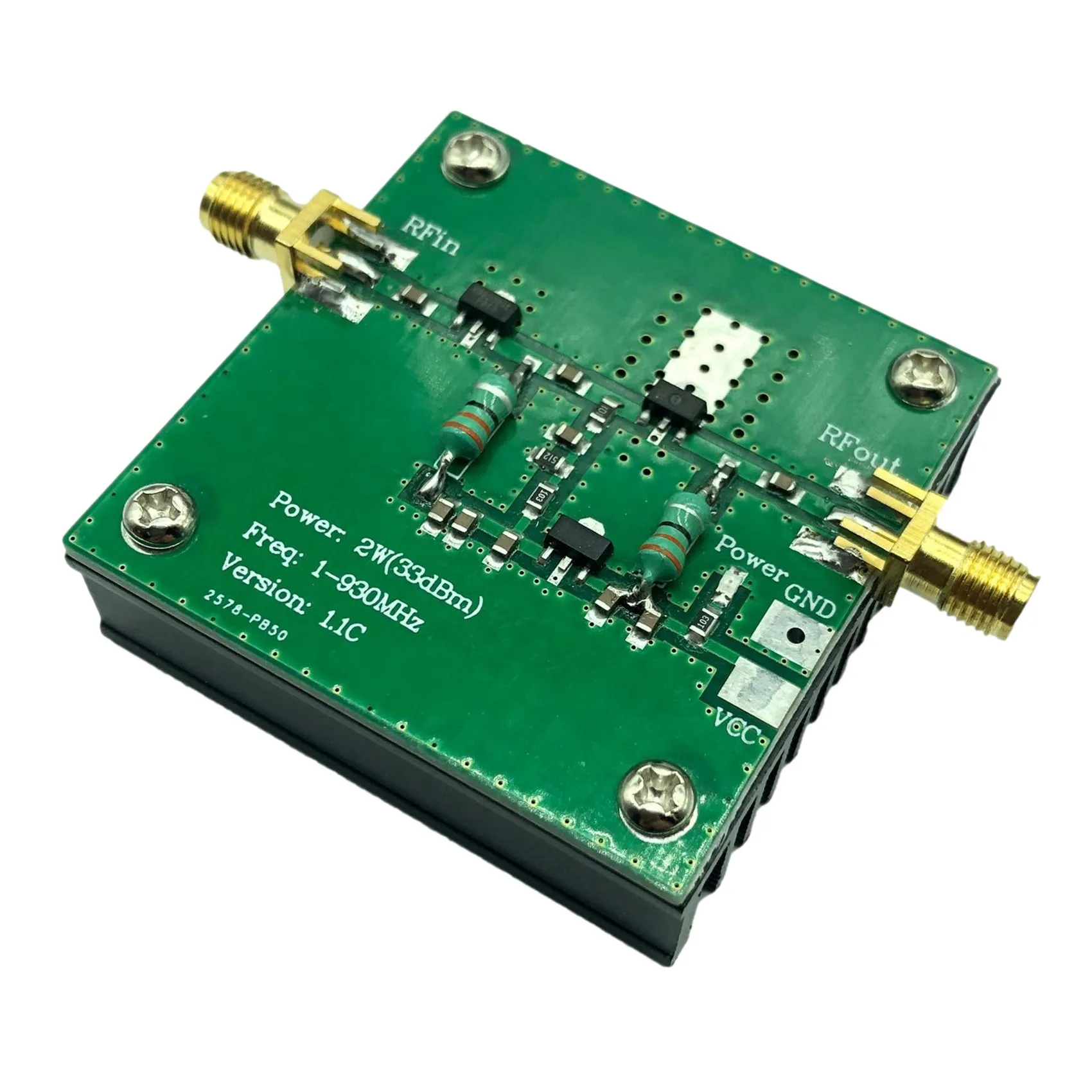Radiotransmissie FM HF 1--930MHz 2.0W 2W RF breedband eindversterkermodule