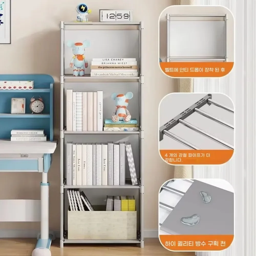 Multi-Layer Bookcase Square Storage Shelf Easy Assembly Bookcase Living Room and Study Bedroom Storage Shelf Simple Bookshelf