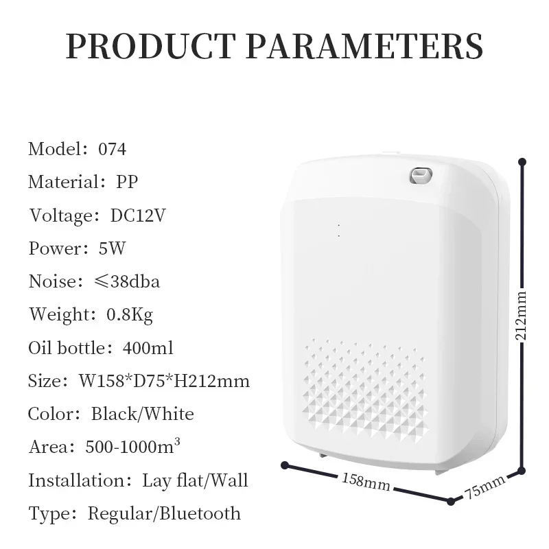Namste Perfume Electric Aromatic Oasis Aroma Diffuser Essential Oils Air Flavoring 400ML Bluetooth Home Fragrance Device