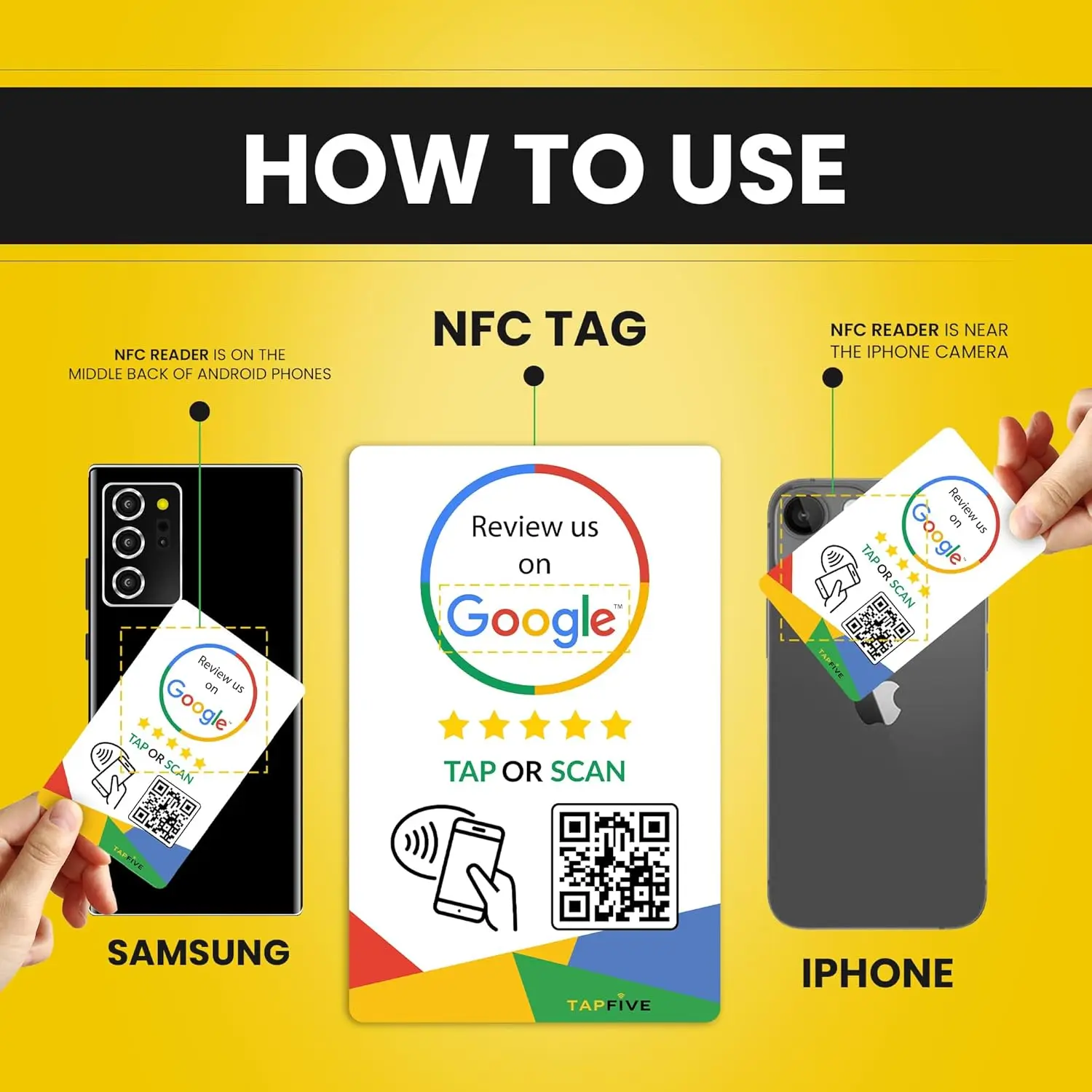 Review Us On Google Tap Card QR Code NFC Ready To Be Activated Instantly Boost Business Reviews Google Review Tap NFC Pop Card