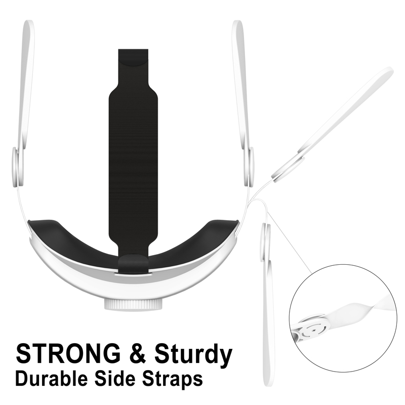 HUNDAI Design für Meta Quest 2/Oculus Quest 2 Elite-Gurt, verstellbarer Kopfgurt