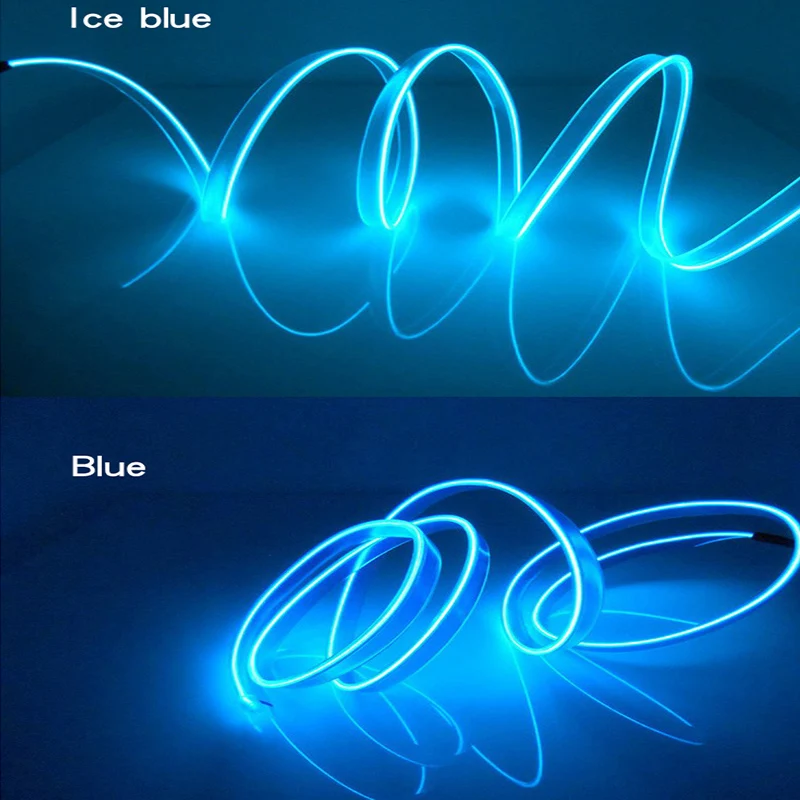 5m interior do carro atmosfera iluminação tira led 5v diy flexível el tubo de linha de luz fria com usb decoração automática lâmpada ambiente