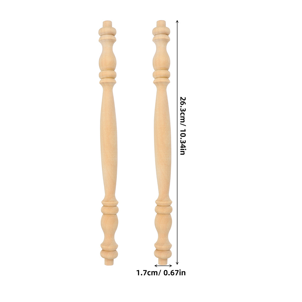 4 pçs coluna romana balaústres de madeira sem pintura eixos de madeira móveis decorativos reparação da escada decoração para casa artesanato