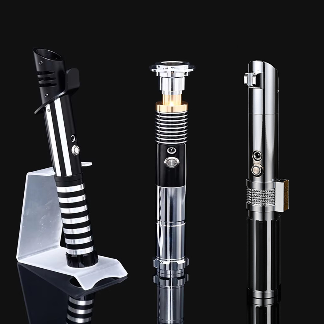Luke RGB 16 Color Variable Metal Handle Lightsaber With Hitting Sound Effect FX Duel Lightsaber Metal Aluminum Handle Lightsaber