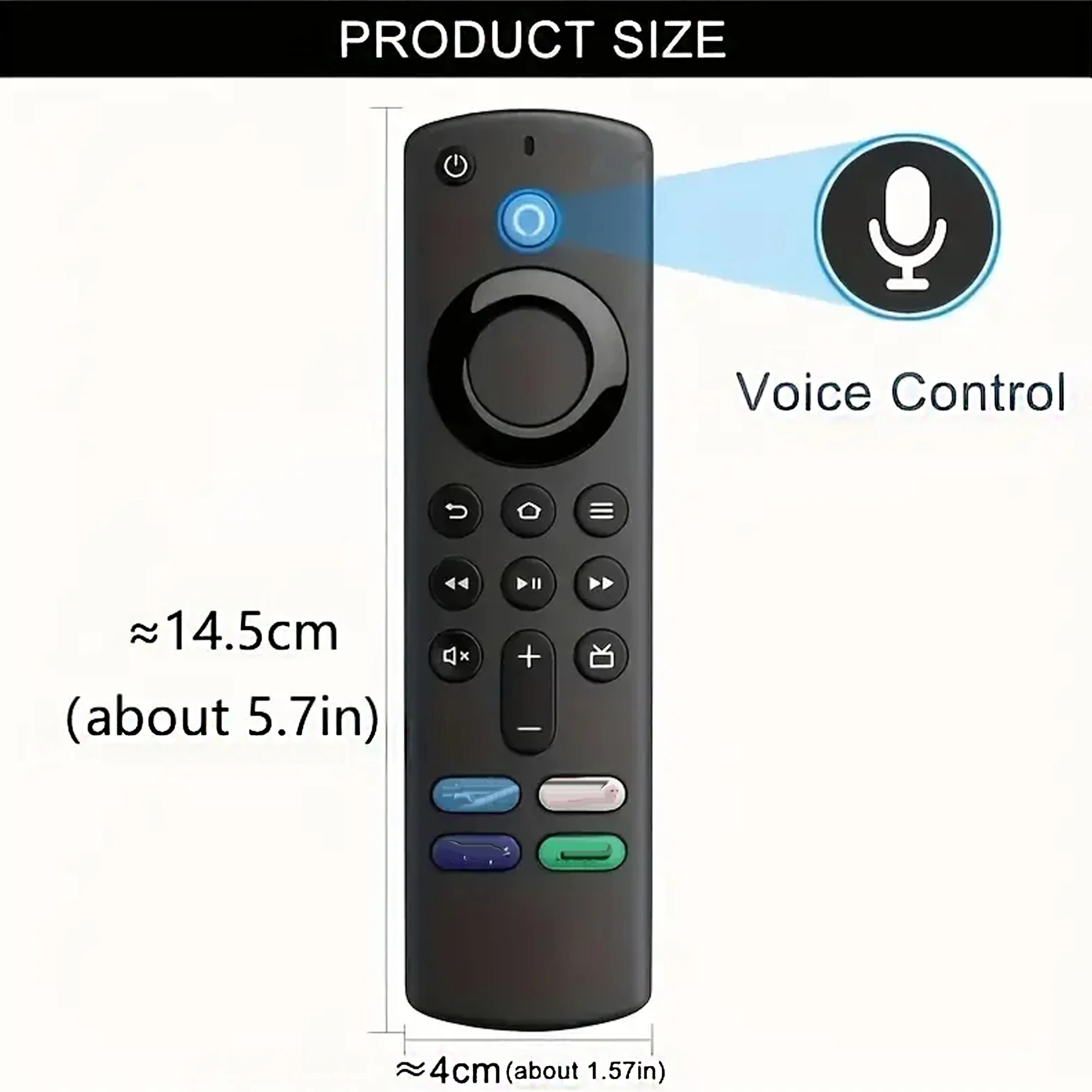 ABS Control remoto televisión LCD TV L5B83G para Fire TV Stick Lite BT Control remoto por voz Amazon tercera generación