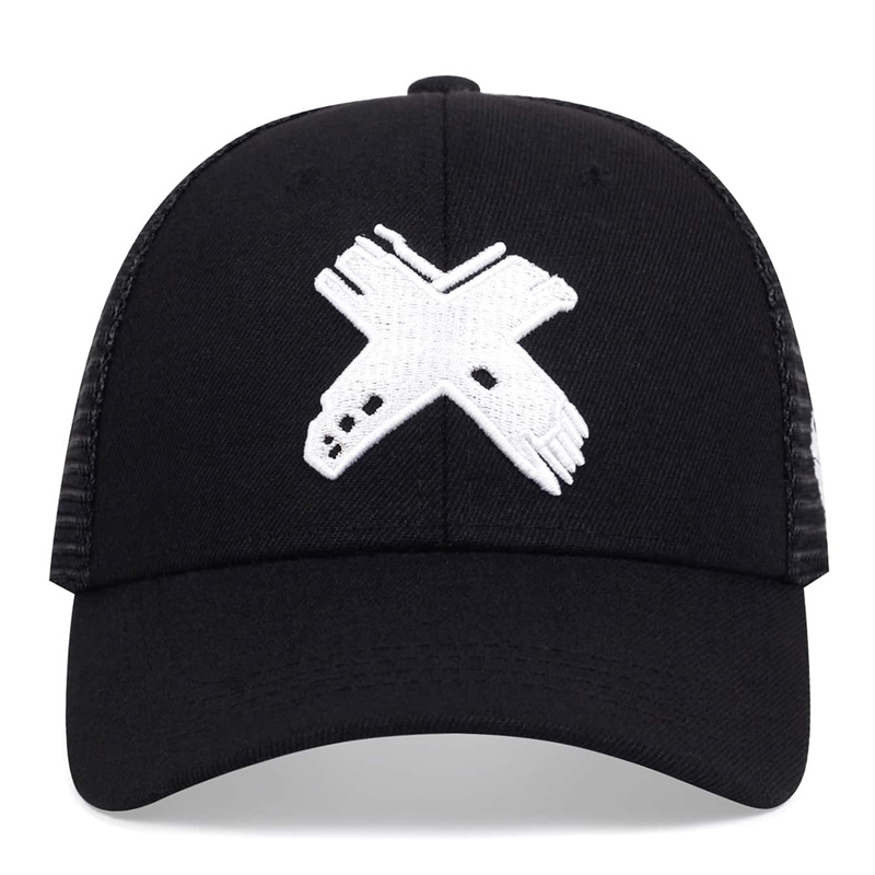 여름 남성 메쉬 야구 모자 야외 스포츠 X 편지 Snapback 모자 여성용 남여 통기성 모자 힙합 트럭 모자