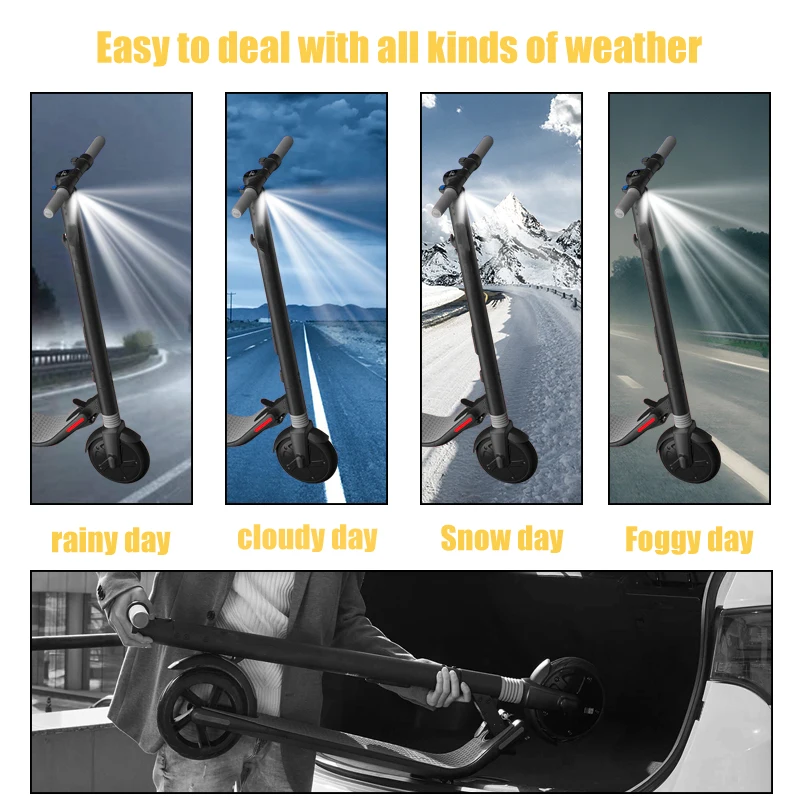 Front Lampe Scheinwerfer Für Ninebot Es1 Es2 ES3 Es4 MAX G30 G30D Elektrische Roller Led Licht KickScooter Teile