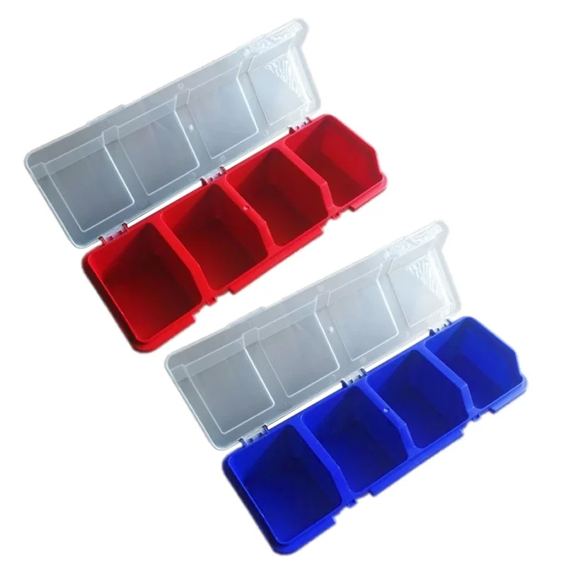 Plastic Tools Storage Box Bevel Connection with Cover Parts Screw Hardware Accessories Toolbox Case Components Sorting Tool