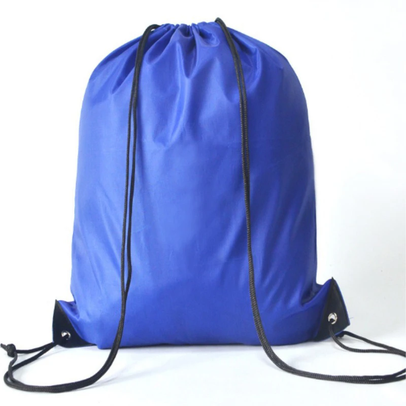 1 Pc กันน้ํา Gym Bag Drawstring ฟิตเนสกลางแจ้งกระเป๋าเป้สะพายหลัง DIY Daybag ถุงช้อปปิ้งว่ายน้ําบาสเกตบอลโยคะกีฬากระเป๋า