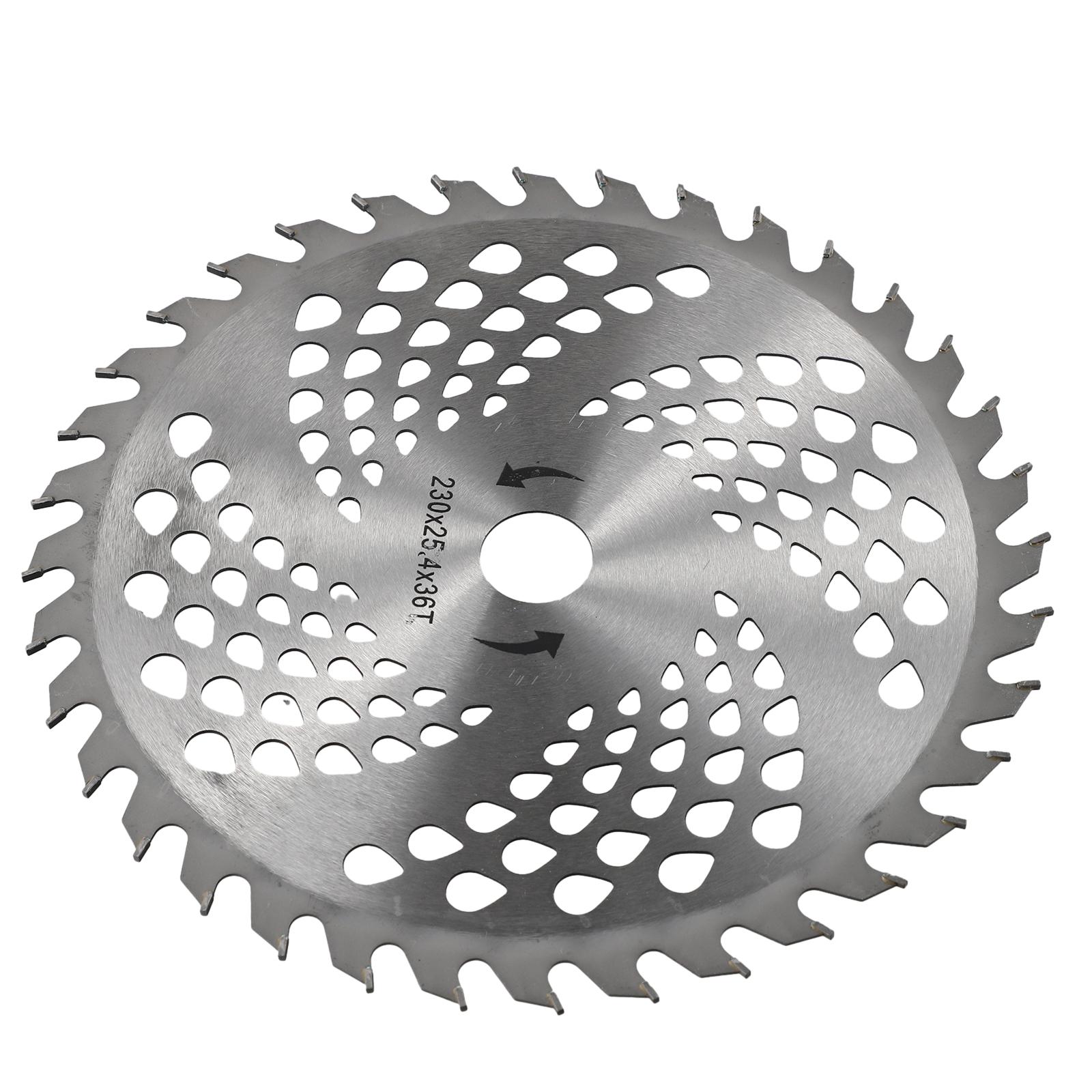 Cabeça de aparador de grama, 9 polegadas, 36 dentes, lâmina de serra, cortador de escova de madeira, disco de corte para jardim, cortador de grama, ferramentas elétricas, 1 peça