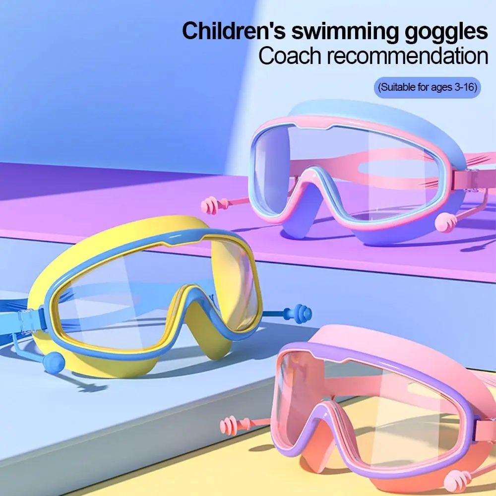 Gafas antiniebla para niños pequeños, gafas de natación transparentes, sin fugas, para piscina y playa, 3-15