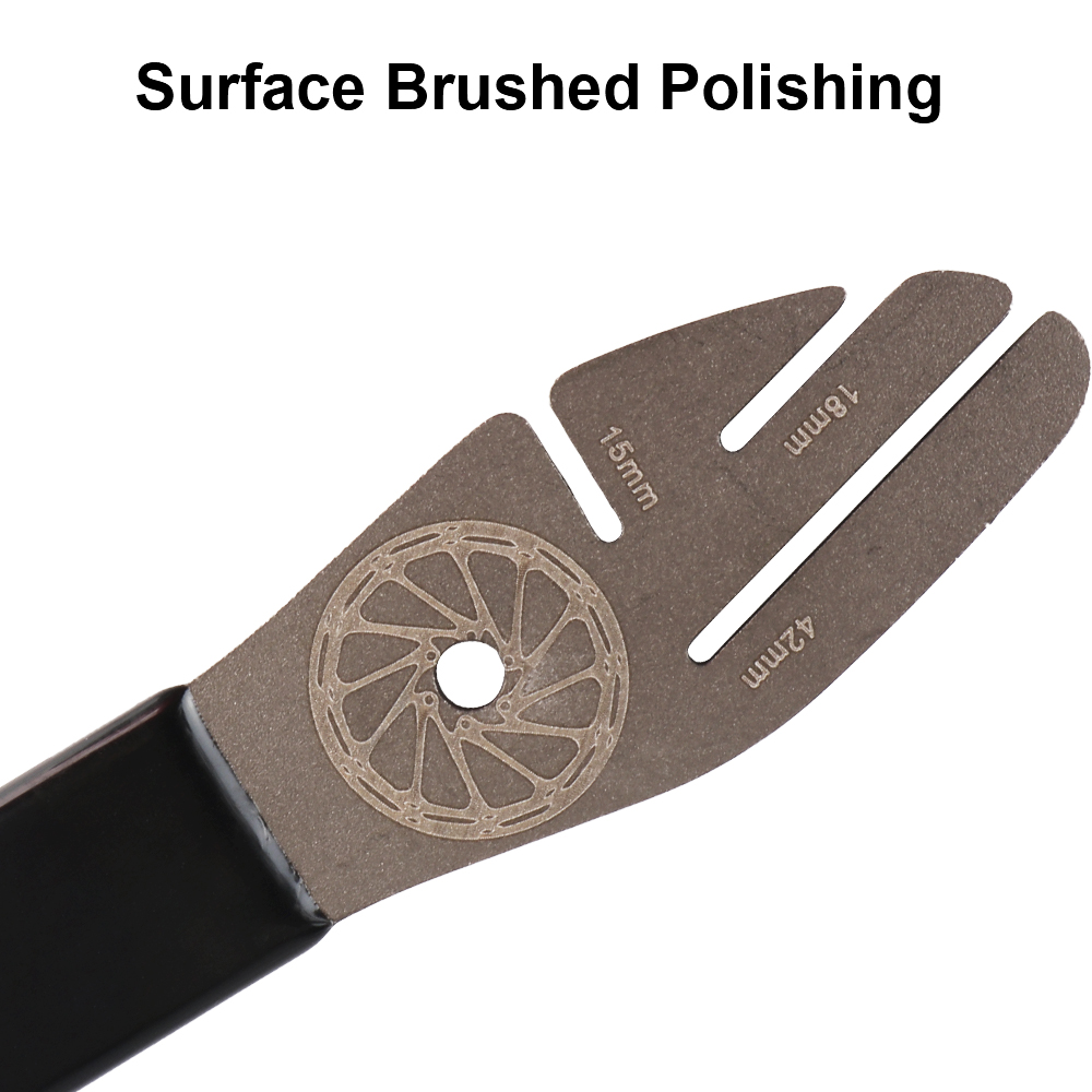 Chave de pastilha de freio de bicicleta, ferramenta de reparo de freio a disco de bicicleta de montanha e estrada, chave de correção de achatamento de disco, ferramenta de aço inoxidável