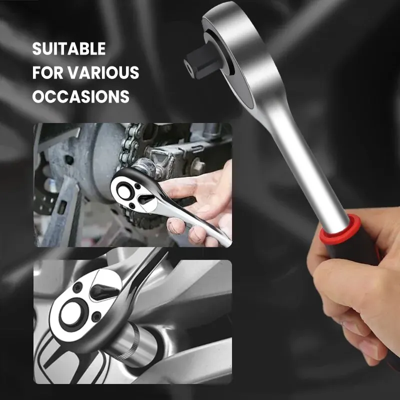 Chiave a bussola, set da 12 pezzi di strumenti multifunzionali, set per auto a manutenzione rapida a cricchetto, combinazione di chiavi a cricchetto