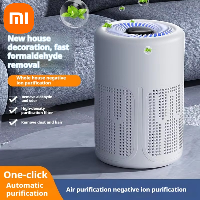Настольный очиститель воздуха Xiaomi для дома с ароматом, очиститель отрицательных ионов, функция дезодоризации для офисных комнат, спальни