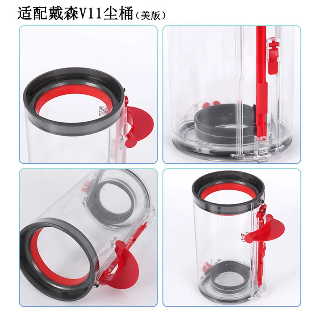 Dust Bin for Dyson V10 SV12 V11 V15 SV14 SV15 SV22 Vacuum Cleaner Parts Dust Bin Base Lid Top fixed sealing ring Accessories