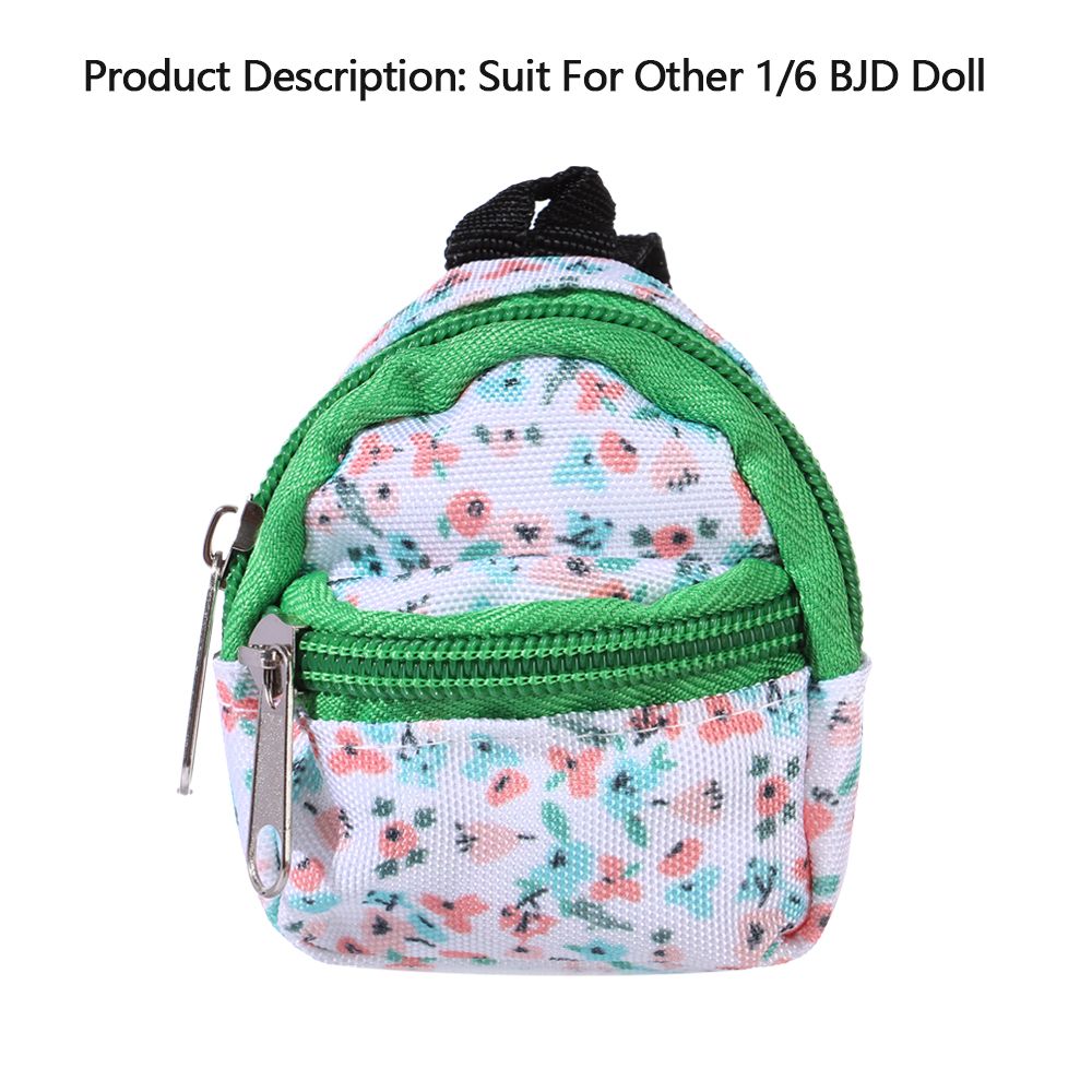 Mini mochilas con cremallera para muñecas, lindas mochilas escolares para muñecas, estuche de viaje, accesorios para muñecas, suministros para juegos de muñecas