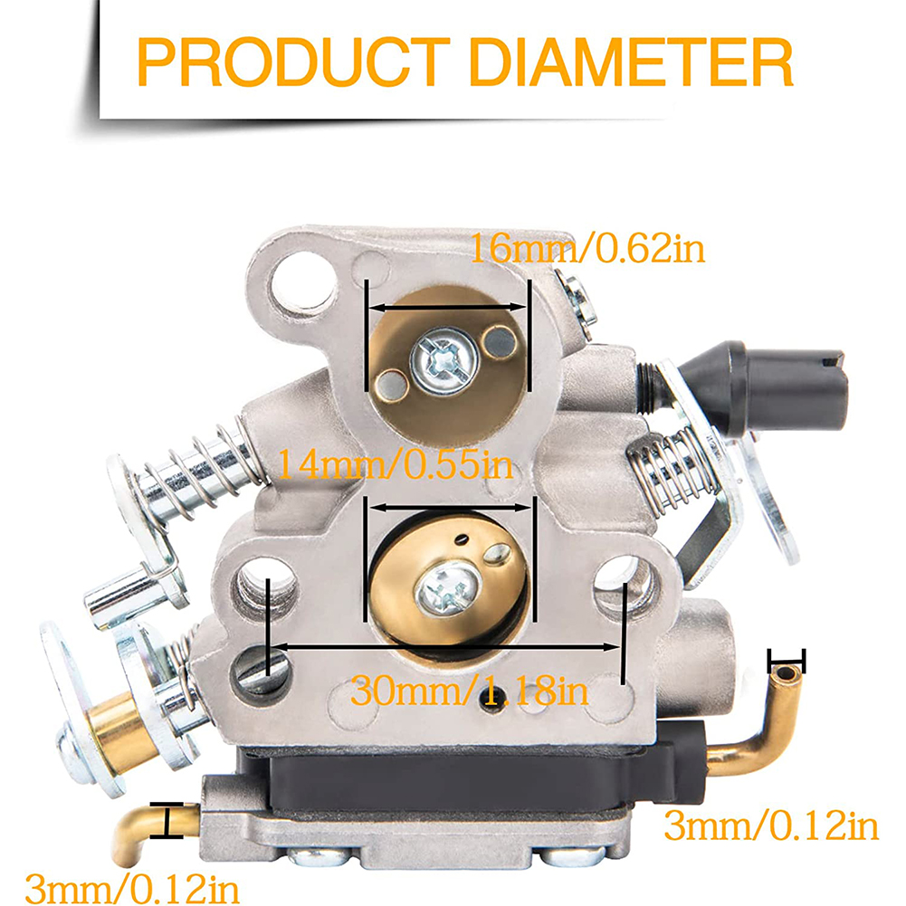 Carburetor Kit For Husqvarna 240 235 120 120E 236 240E Chain Saw C1T-W33 High Quality Carburetor Gasket Set Garden Tool