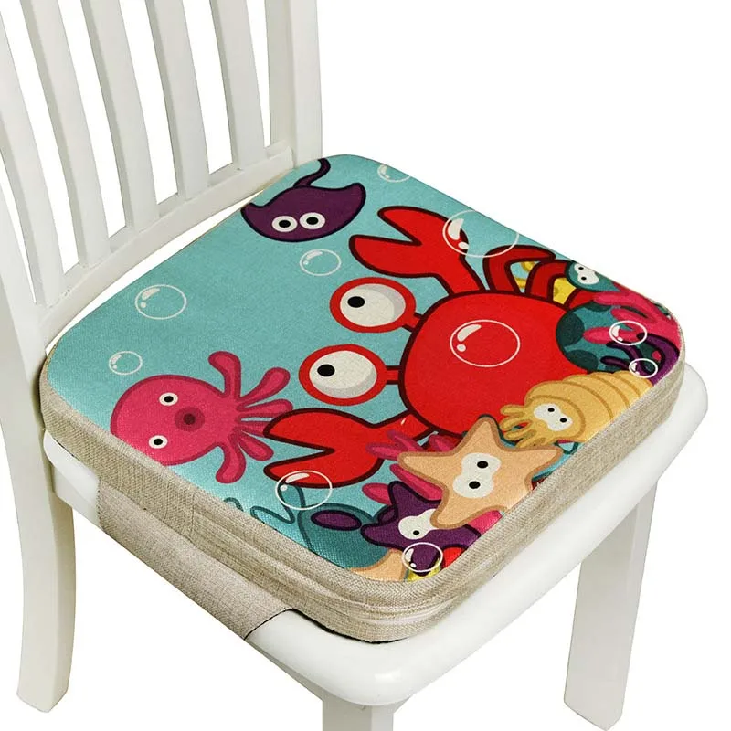 Bebê Anti-Skid impermeável ajustável Almofada da cadeira, Booster Seat, Children's Dining Chair Pad, Booster Pad