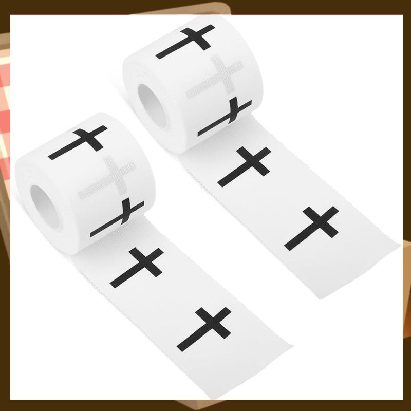 2 Rollen christliches Sportband, 23 Fuß, gezackte Kanten, hautfreundliche Baumwolle, Sport-Handgelenk-AA85