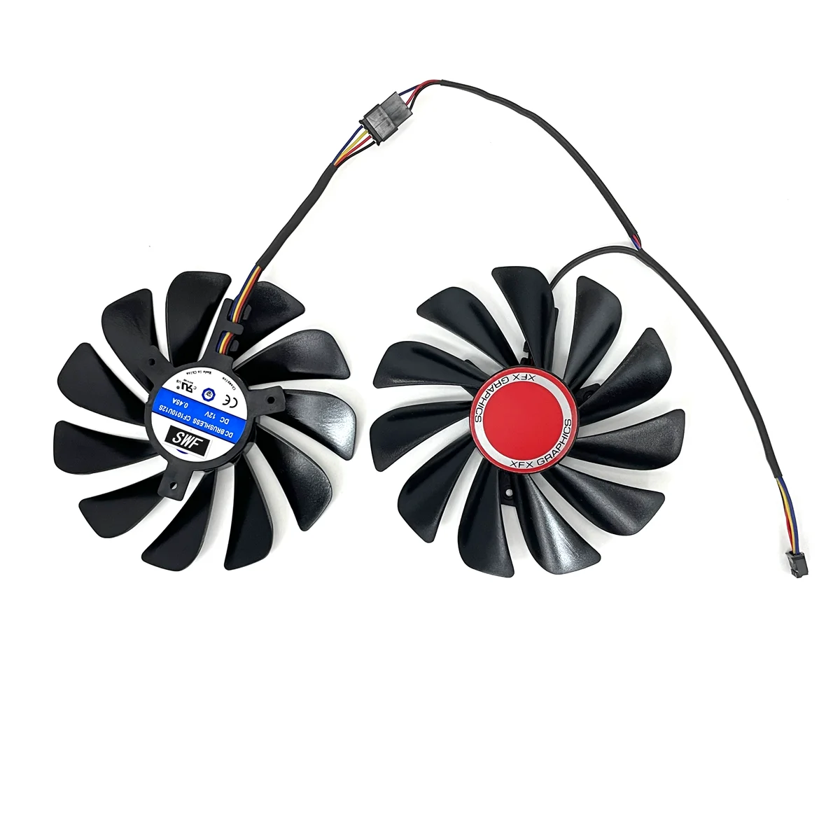 New 2pcs/set FDC10U12S9-C CF1010U12S 95mm RX590 RX580 GPU Video Card Cooler fan For XFX RX 590 580 VGA Video Card Cooling FAN