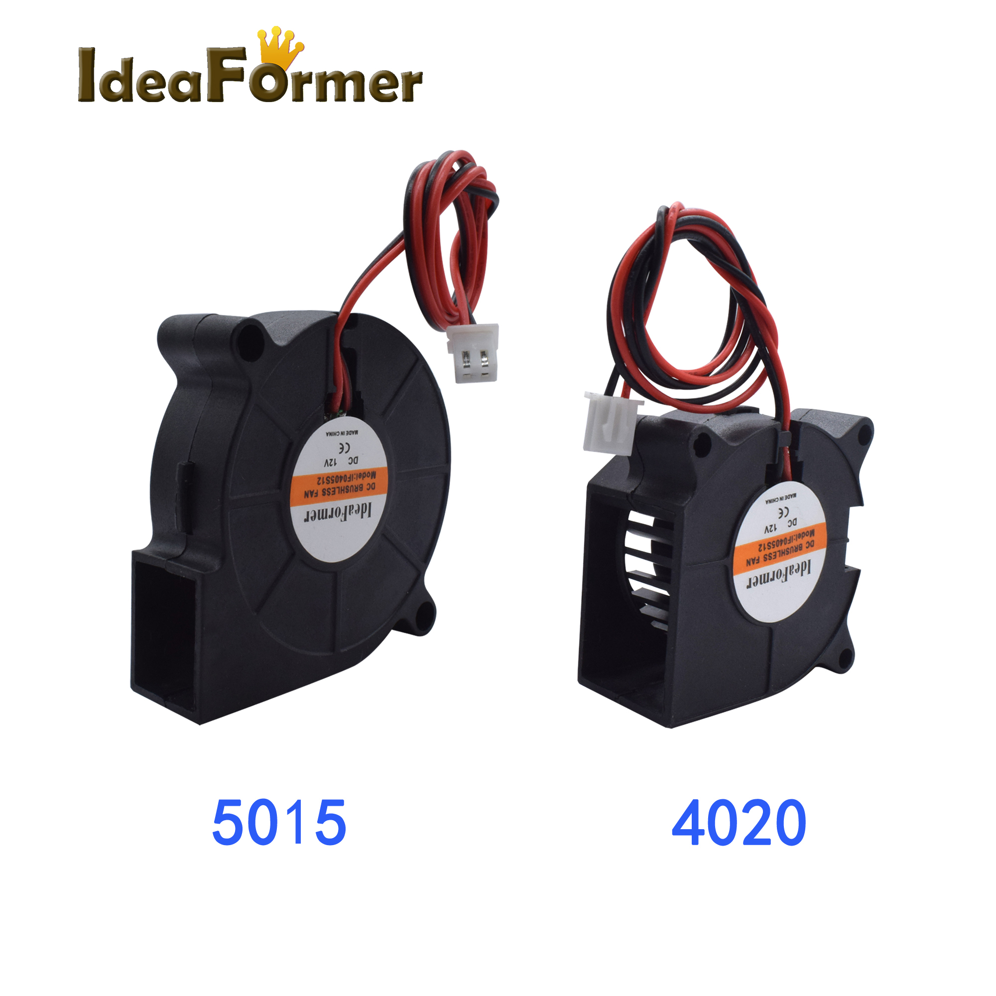3010/4010/5015/5010/ DCพัดลมระบายความร้อนCentrifugal Blowerพัดลม 5V 12V / 24V Brushless 2 สายพัดลมระบายความร้อนสําหรับ 3Dเครื่องพิมพ์อุปกรณ์เสริม