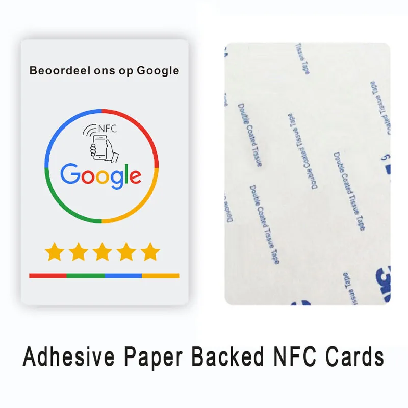 การ์ดรีวิว NFC Google Android/IPhone Tap URL การเขียนการ์ดรีวิวธุรกิจสังคม