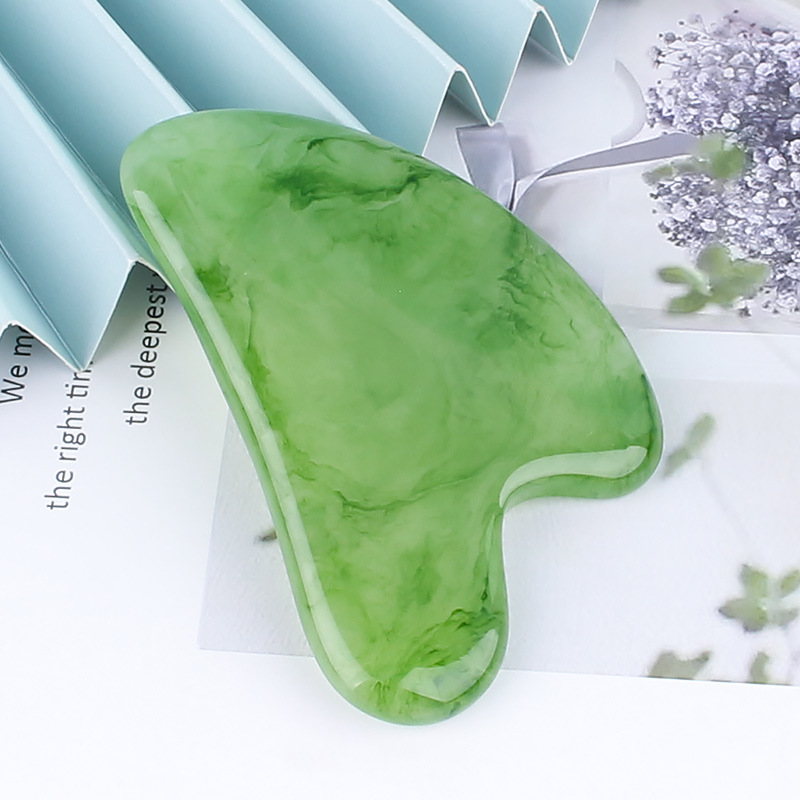 Résine Gousha pierre pour le visage rouleau Gouache grattoir Gousha pierre Gowoman visage rouleau Gua Sha outil visage rouleau masseur