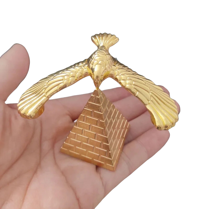 Balance Vogel Metall Adler Spielzeug Schwerkraft mit Pyramide Kombination Set Kinder Physikalische Wissenschaft Erwachsene Büro Desktop Spielzeug Geschenke