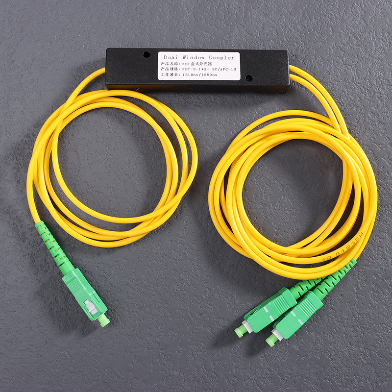 Divisor de fibra óptica 1x2 FTTH, caja divisora de fibra óptica de 1 punto 2, caja divisora cónica de 1 a 2, accesorios de computadora SC/APC