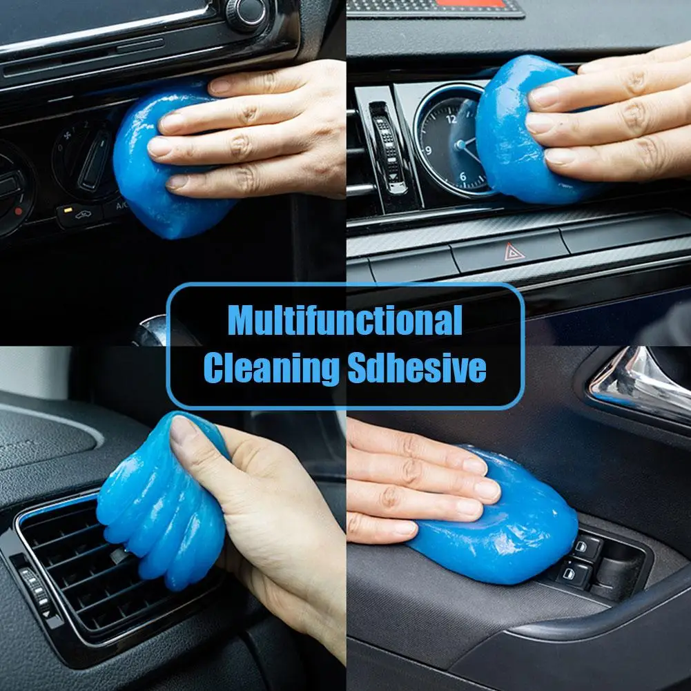 Gel de limpieza reutilizable para coche, limpiador de ventilación de teclado, limo, polvo, eliminación de suciedad, herramienta multiusos para automóvil D3B4, 4 colores