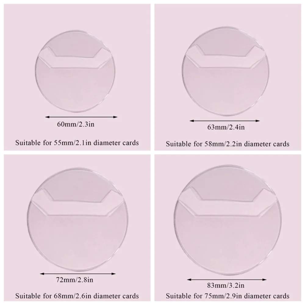 5Pcs Badge Protector Ita Bag Pin Case Transparent Protective Badge Display Sleeve Round Anime Badge Protective Sleeve Badge Pins