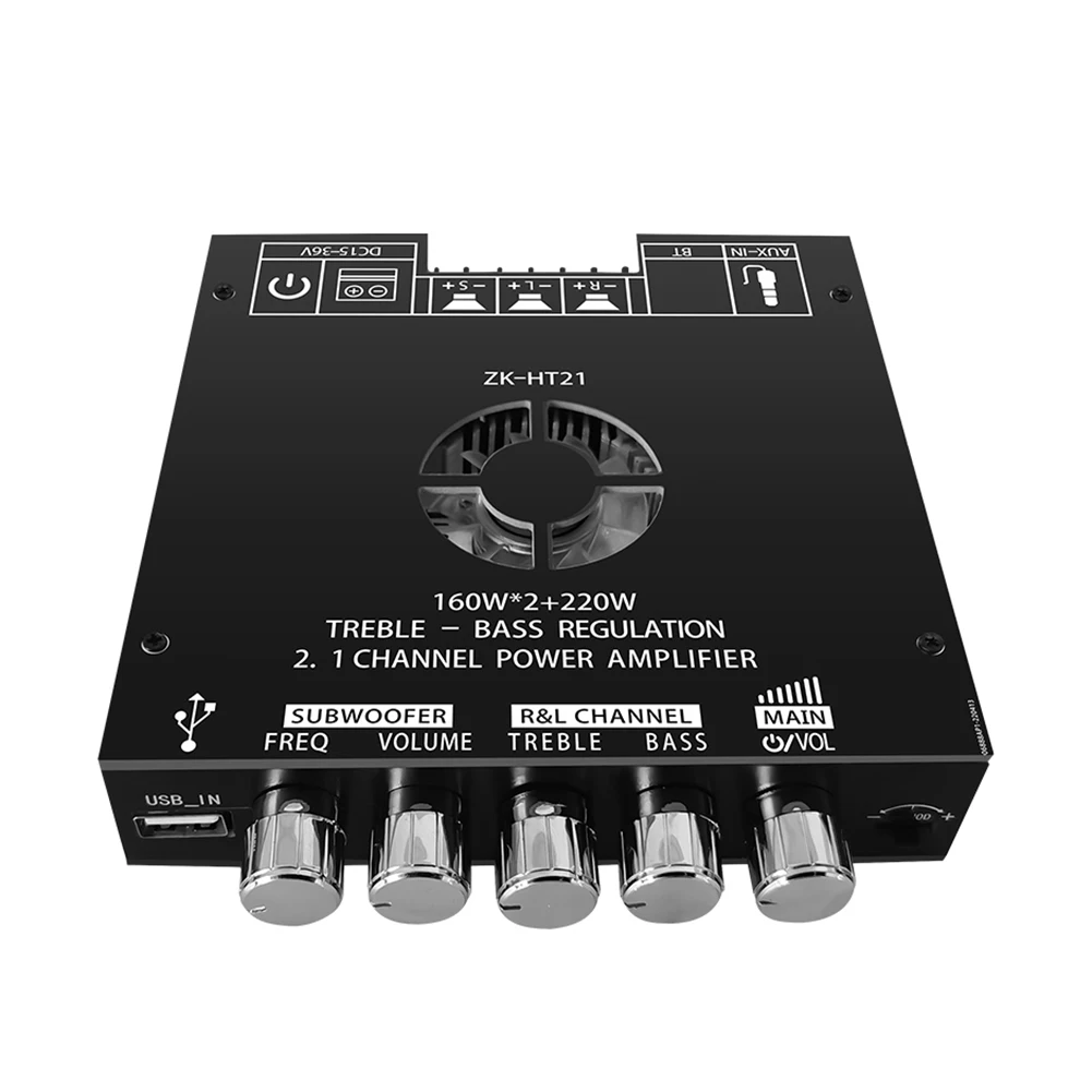 ZK-HT21 Audio Power Verstärker Modul DC15-36V TDA7498E Verstärker Bord Modul 160WX2 + 220W 2,1 Kanal HiFi Bluetooth-Kompatibel