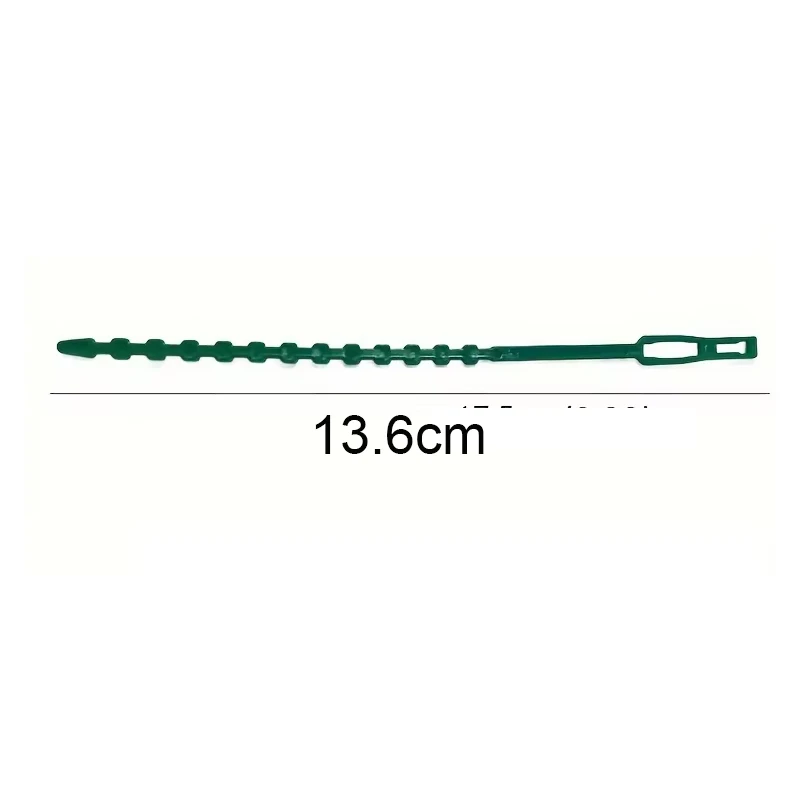 Fascette per cavi riutilizzabili in plastica regolabili da 50 pezzi Fascette per cavi riutilizzabili per albero da giardino Supporto per arrampicata Pianta Vite Clip per stelo di pomodoro