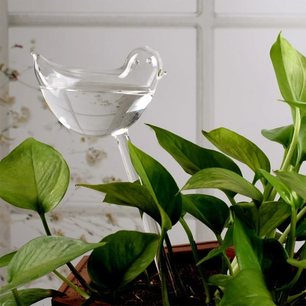 3-15 PC อัตโนมัติพืชรดน้ําหลอดไฟ Self Watering BIRD Shape น้ําอุปกรณ์หยดระบบชลประทานสําหรับ Home Garden ดอกไม้พืช