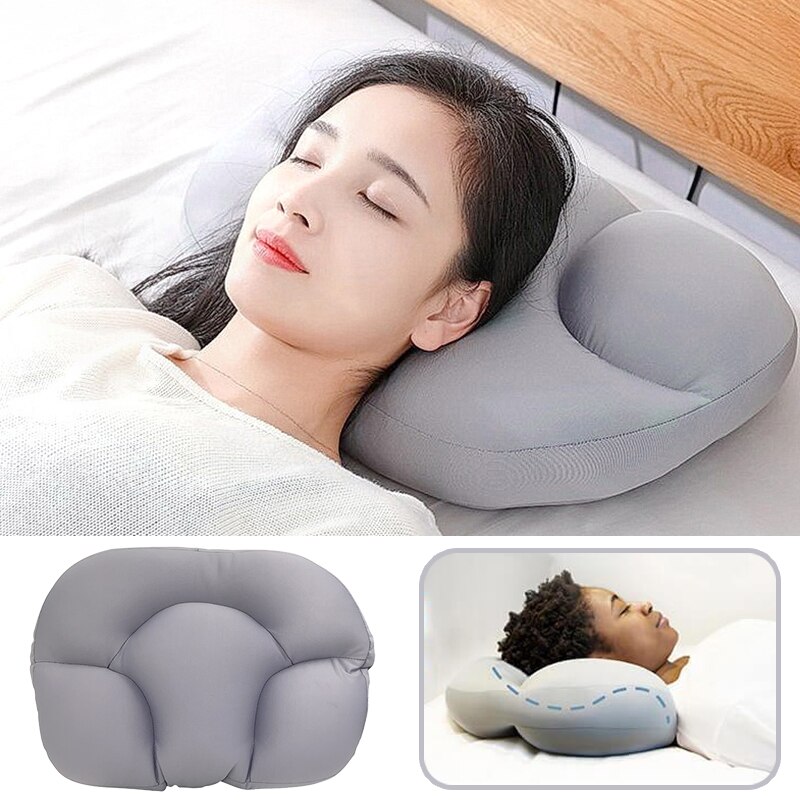 만능 계란 모양 구름 베개, 부드러운 침대 베개, 간호 베개, 3D 인체 공학적 수면 메모리 폼, 계란 모양 인체 공학적 베개