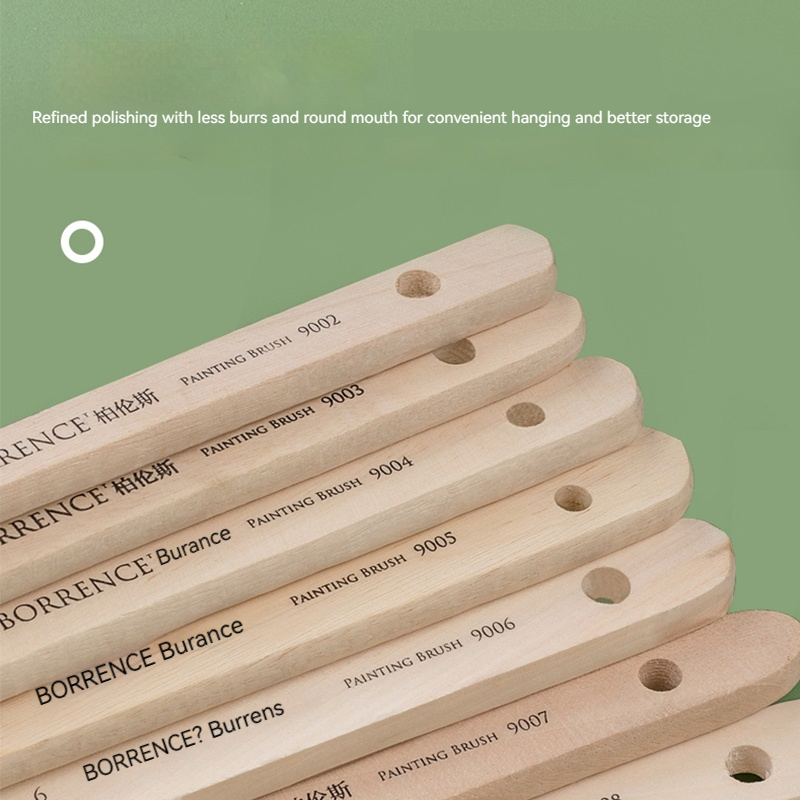 ブラシペン 1/2/3 個セットメモリナイロンペイントブラシセットアクリル油描画水彩木製ペイントブラシツール画材