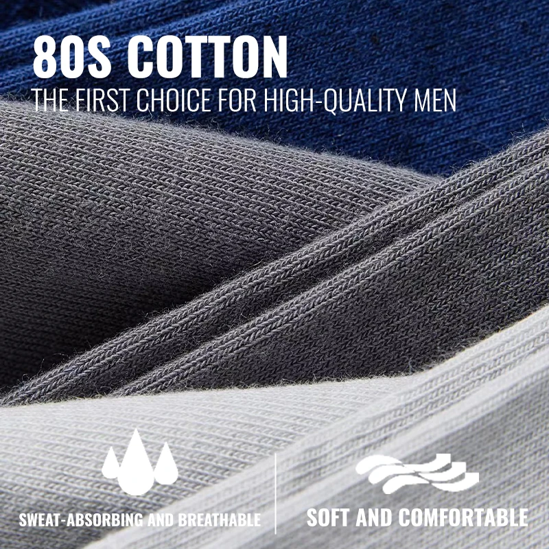 MiiOW, 10 pares de calcetines largos de algodón puro para hombre, conjunto de banda de Lycra, desodorante, medias deportivas antibacterianas, calcetines informales para hombres de negocios Plus