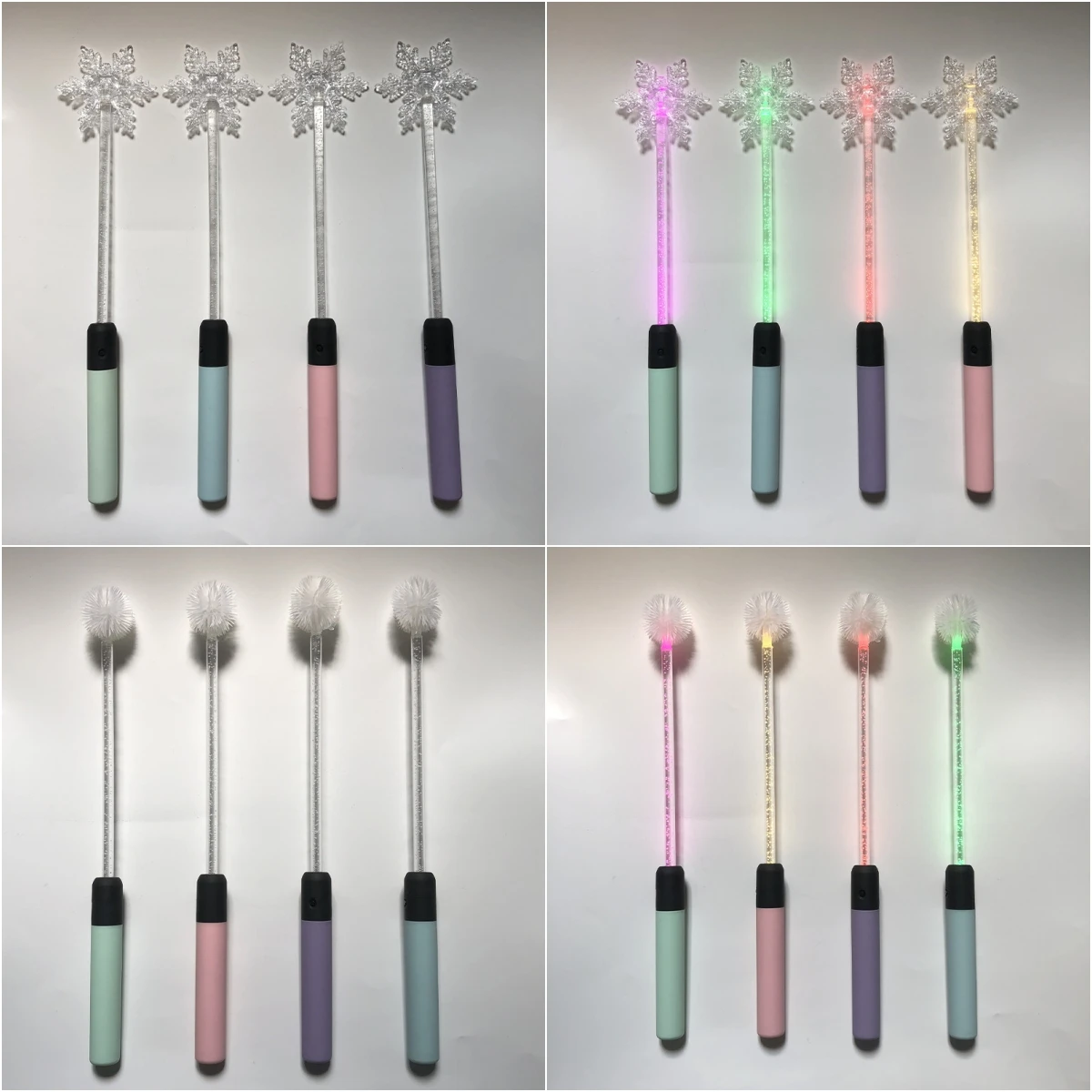LED Bunte Licht Fiber Optic Stick Konzert Party Handheld Atmosphäre Prop Kinder Weihnachten Schneeflocken Stern Magic Glow Stick Geschenk
