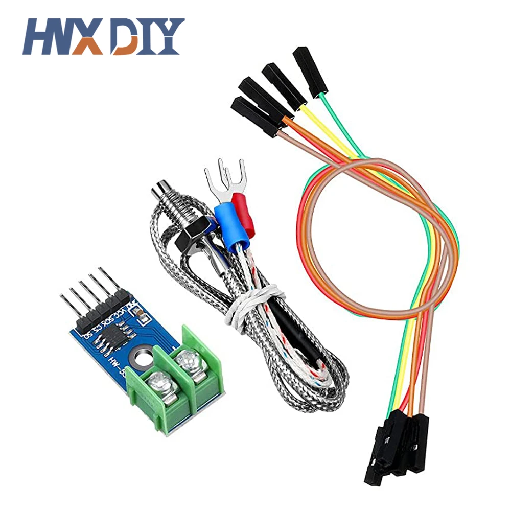 5Set DC 5V MAX6675 Module + K Type Thermocouple Temperature Sensor M6 UNTUK Arduino Raspberry Pi