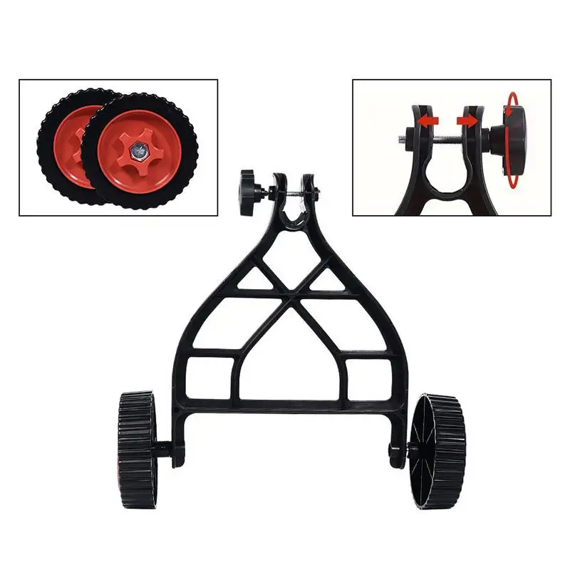 ปรับ String Trimmer สนับสนุนล้อ PUSH เครื่องตัดหญ้าขาตั้งล้อเสริม Universal เครื่องตัดหญ้าสําหรับเครื่องตัดแปรง Part