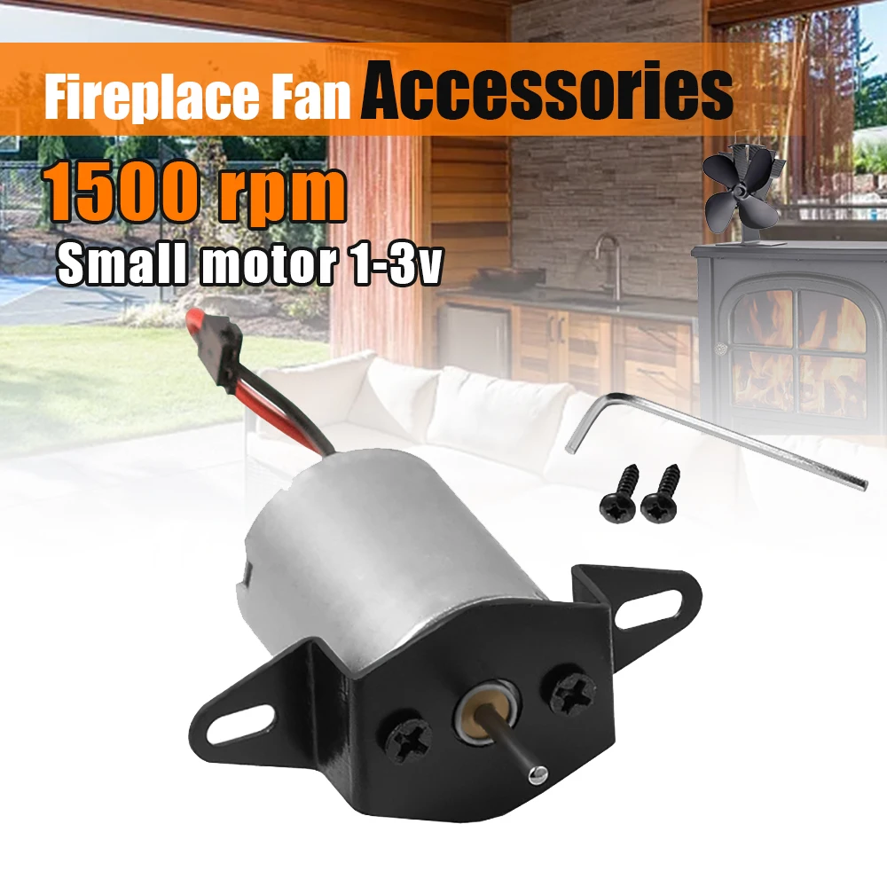 DIY เตาผิงพัดลมเครื่องกําเนิดไฟฟ้าชิ้น 3V 1500RPM เครื่องกําเนิดไฟฟ้าไฟฟ้าไฟฟ้าเครื่องจักรเตาพัดลมมอเตอร์เครื่องทําความร้อนอุปกรณ์เสริม
