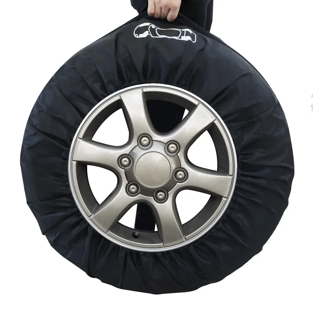 ユニバーサル4個スペアタイヤカバーケースポリエステル車用タイヤ収納バッグ自動車用タイヤアクセサリー自動車ホイールプロテクター