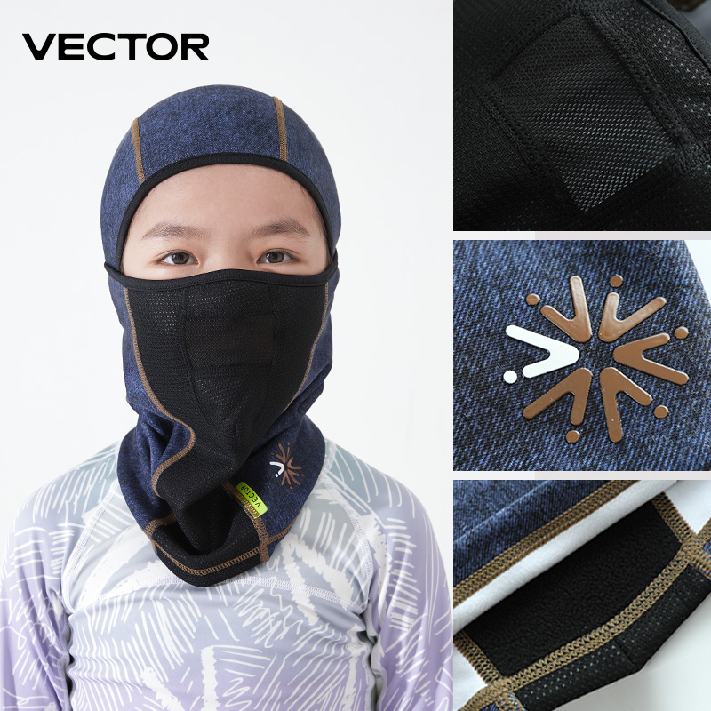VECTOR Trẻ Mùa Đông Đi Xe Đạp Mặt Nạ Nỉ Giữ Nhiệt Giữ Ấm Chống Gió Đi Xe Đạp Mặt Nạ Balo Mặt Nạ Trượt Tuyết Câu Cá Trượt Tuyết Nón