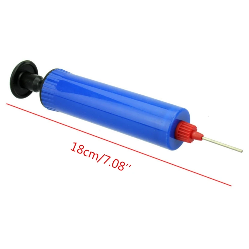 Portátil mini mão bomba de bolas de ar inflator kit inflável com agulha para bolas de vôlei de futebol de basquete